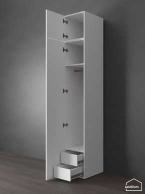 Шкаф с антресолью Linnea MHR-1POA-3 2450х400х510 (Белый-М 11.1.1) в Копейске - kopejsk.ok-mebel.com | фото 6