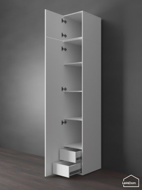 Шкаф с антресолью Linnea MHR-1POA-4 2450х400х510 (Белый-М 11.1.1) в Копейске - kopejsk.ok-mebel.com | фото 5