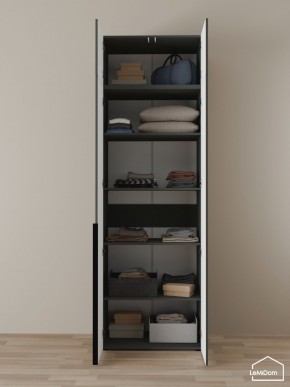 Шкаф с антресолью Linnea MHR-2A-2 2450х800х510 (Графит-М 11.1.25) в Копейске - kopejsk.ok-mebel.com | фото 4