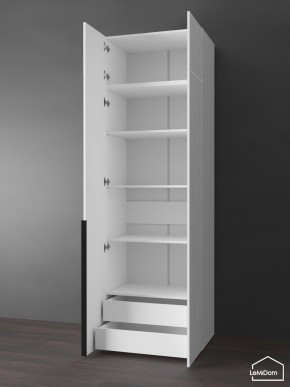 Шкаф с антресолью Linnea MHR-2A-4 2450х800х510 (Белый-М 11.1.1) в Копейске - kopejsk.ok-mebel.com | фото 5