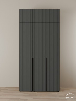 Шкаф с антресолью Linnea MHR-3A-2 2450х1200х510 (Графит-М 11.1.25) в Копейске - kopejsk.ok-mebel.com | фото