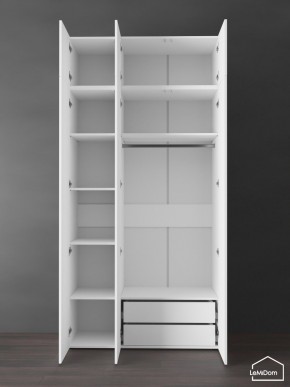 Шкаф с антресолью Linnea MHR-3POA-2 2450х1200х510 (Белый-М 11.1.1) в Копейске - kopejsk.ok-mebel.com | фото 6