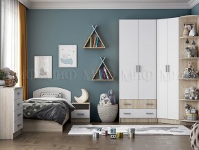 МАРТИНА Шкаф угловой (Белый глянец/дуб сонома) в Копейске - kopejsk.ok-mebel.com | фото 3
