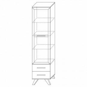 Шкаф-витрина 450 Вега Скандинавия в Копейске - kopejsk.ok-mebel.com | фото 7