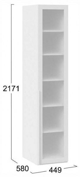 Шкаф-витрина Порто СМ-393.07.008 в Копейске - kopejsk.ok-mebel.com | фото 3