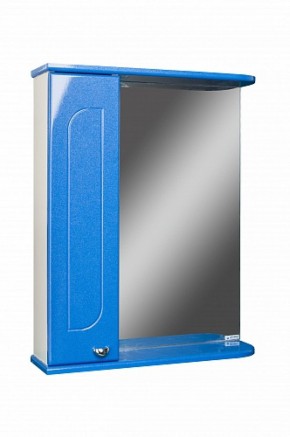 Шкаф-зеркало Радуга Синий металлик 55 левый АЙСБЕРГ (DA1129HZR) в Копейске - kopejsk.ok-mebel.com | фото 1