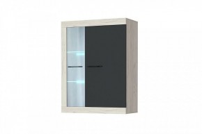 СОНАТА ВНС-800 Шкаф-витрина навесная (крафт белый/антрацит) в Копейске - kopejsk.ok-mebel.com | фото