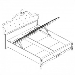 Спальня Мишель 5-ти ств (белый матовый/экокожа) в Копейске - kopejsk.ok-mebel.com | фото 4