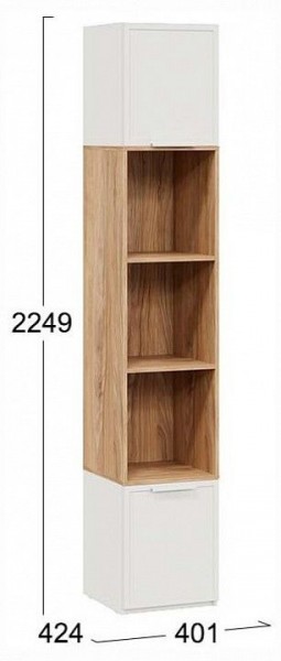 Стеллаж комбинированный Стелла в Копейске - kopejsk.ok-mebel.com | фото 4