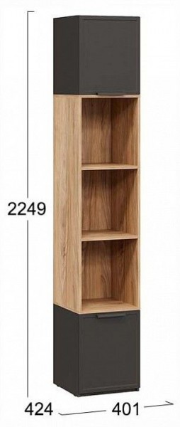 Стеллаж комбинированный Стелла в Копейске - kopejsk.ok-mebel.com | фото 4