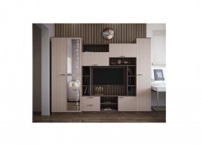 Стенка Марта 11 (Ясень темный/светлый) в Копейске - kopejsk.ok-mebel.com | фото 2