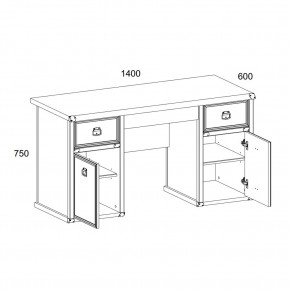 Стол 2D3S, MAGELLAN, цвет Сосна винтаж в Копейске - kopejsk.ok-mebel.com | фото 2