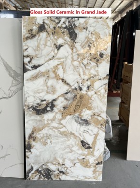 Стол ACERRA NEW 160 GLOSS GRAND JADE SOLID CERAMIC/ каркас цвета шампань, ®DISAUR в Копейске - kopejsk.ok-mebel.com | фото 6