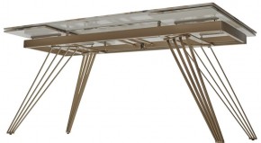 Стол ACERRA NEW 160 GLOSS GRAND JADE SOLID CERAMIC/ каркас цвета шампань, ®DISAUR в Копейске - kopejsk.ok-mebel.com | фото 9