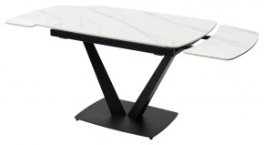 Стол ALATRI 120 MATT WHITE MARBLE SOLID CERAMIC / BLACK, ®DISAUR в Копейске - kopejsk.ok-mebel.com | фото 9
