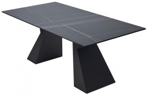 Стол БОГАРТ 200 TITANIUM BLACK PULIDO, керамика / Черный М-City в Копейске - kopejsk.ok-mebel.com | фото 5