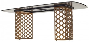 Стол CHIAVARI 220 KL-188 Контрастный мрамор матовый, итальянская керамика / Шампань, ®DISAUR в Копейске - kopejsk.ok-mebel.com | фото 5