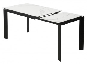 Стол CORNER 120 HIGH GLOSS STATUARIO керамика, стекло/ черный каркас, ®DISAUR в Копейске - kopejsk.ok-mebel.com | фото 4