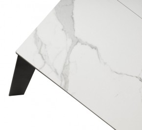 Стол CORNER 120 HIGH GLOSS STATUARIO керамика, стекло/ черный каркас, ®DISAUR в Копейске - kopejsk.ok-mebel.com | фото 8