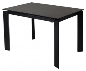 Стол CORNER 120 MATT BLACK MARBLE SOLID CERAMIC / BLACK, ®DISAUR в Копейске - kopejsk.ok-mebel.com | фото 1