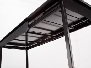 Стол CREMONA 140 HIGH GLOSS STATUARIO Белый мрамор глянцевый, керамика/ черный каркас, ®DISAUR в Копейске - kopejsk.ok-mebel.com | фото 6