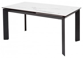 Стол CREMONA 140 HIGH GLOSS STATUARIO Белый мрамор глянцевый, керамика/ черный каркас, ®DISAUR в Копейске - kopejsk.ok-mebel.com | фото 7