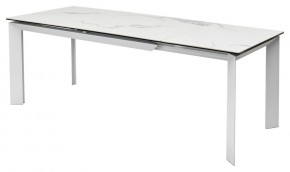Стол CREMONA 140 MATTE STATUARIO Белый мрамор матовый, керамика/ белый каркас, ®DISAUR в Копейске - kopejsk.ok-mebel.com | фото 4