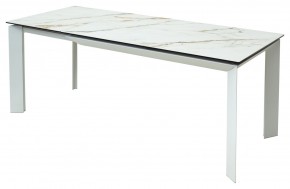 Стол CREMONA 160 KL-188 Контрастный мрамор / белый каркас, ®DISAUR в Копейске - kopejsk.ok-mebel.com | фото 3