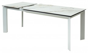 Стол CREMONA 160 KL-188 Контрастный мрамор / белый каркас, ®DISAUR в Копейске - kopejsk.ok-mebel.com | фото 6