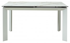Стол CREMONA 160 KL-188 Контрастный мрамор / белый каркас, ®DISAUR в Копейске - kopejsk.ok-mebel.com | фото 8