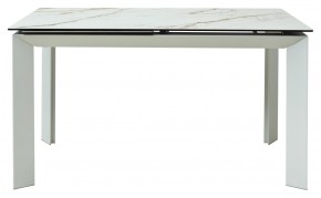 Стол CREMONA 160 KL-188 Контрастный мрамор / белый каркас, ®DISAUR в Копейске - kopejsk.ok-mebel.com | фото 5