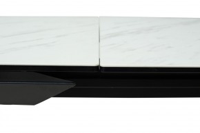 Стол CREMONA 160 KL-99 Белый мрамор матовый, итальянская керамика / черный каркас, ®DISAUR в Копейске - kopejsk.ok-mebel.com | фото 4