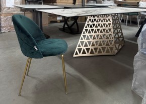 Стол ENNA 220 KL-188 Контрастный мрамор матовый, итальянская керамика/ каркас цвета шампань, ®DISAUR в Копейске - kopejsk.ok-mebel.com | фото 7