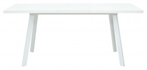 Стол ФИН 120 Белый, стекло/ Белый каркас М-City в Копейске - kopejsk.ok-mebel.com | фото 2