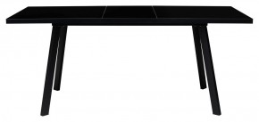 Стол ФИН 120 Черный, стекло/ Черный каркас М-City в Копейске - kopejsk.ok-mebel.com | фото
