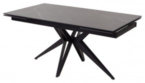 Стол FORIO 160 MATT BLACK MARBLE SOLID CERAMIC / BLACK, ®DISAUR в Копейске - kopejsk.ok-mebel.com | фото