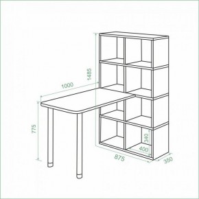 Стол компьютерный Bartolo в Копейске - kopejsk.ok-mebel.com | фото 2