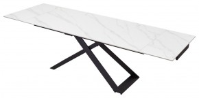 Стол LIVORNO 180 MATT WHITE MARBLE SOLID CERAMIC / BLACK, ®DISAUR в Копейске - kopejsk.ok-mebel.com | фото 4