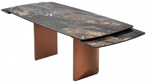 Стол ПУАНТО 200 TITANIUM LAWA NERO, керамика / МЕДЬ каркас М-City в Копейске - kopejsk.ok-mebel.com | фото 11