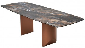 Стол ПУАНТО 200 TITANIUM LAWA NERO, керамика / МЕДЬ каркас М-City в Копейске - kopejsk.ok-mebel.com | фото 13