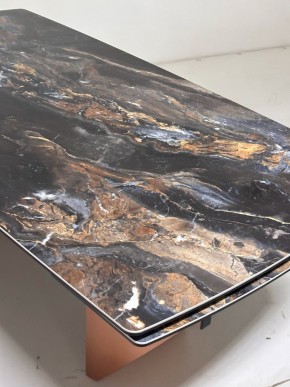 Стол ПУАНТО 200 TITANIUM LAWA NERO, керамика / МЕДЬ каркас М-City в Копейске - kopejsk.ok-mebel.com | фото 6
