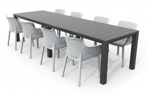 Стол раскладной Джули (Julie Double table 2 configurations) Графит в Копейске - kopejsk.ok-mebel.com | фото 7