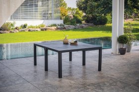 Стол раскладной Джули (Julie Double table 2 configurations) Графит в Копейске - kopejsk.ok-mebel.com | фото 2