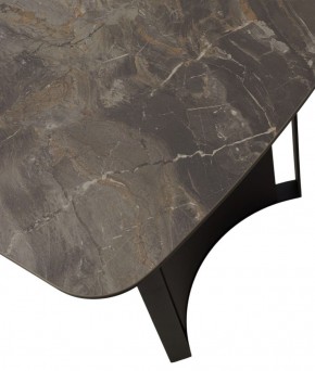Стол RASMUS 160 KL-80 Серый мрамор, итальянская керамика / черный каркас, ®DISAUR в Копейске - kopejsk.ok-mebel.com | фото 9