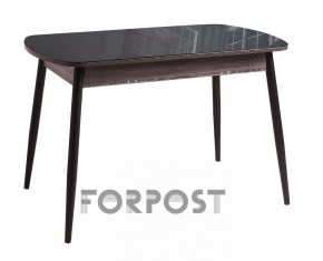 Стол раздвижной со стеклянной столешницей (BLACK, WHITE) в Копейске - kopejsk.ok-mebel.com | фото 1