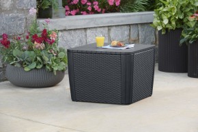 Стол-сундук Лузон Плюс (Luzon Plus Flat Wicker), графит в Копейске - kopejsk.ok-mebel.com | фото