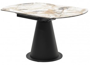 Стол TERAMO 135 GLOSS GRAND JADE SOLID CERAMIC, керамика, поворотн.механизм / Черный каркас, ®DISAUR в Копейске - kopejsk.ok-mebel.com | фото 10