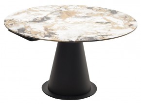 Стол TERAMO 135 GLOSS GRAND JADE SOLID CERAMIC, керамика, поворотн.механизм / Черный каркас, ®DISAUR в Копейске - kopejsk.ok-mebel.com | фото 15