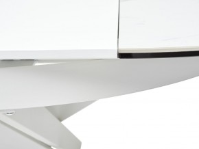 Стол TRENTO 120 HIGH GLOSS STATUARIO Белый мрамор глянцевый, керамика/ белый каркас, ®DISAUR в Копейске - kopejsk.ok-mebel.com | фото 9