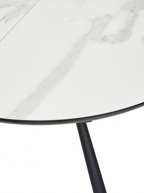 Стол VOLAND BIANCO TL-45 испанская керамика/ BLACK "белый мрамор" М-City в Копейске - kopejsk.ok-mebel.com | фото 2